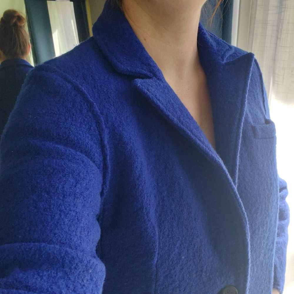 J Crew Boiled Wool Coat - Size 10P